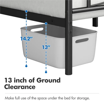 Yaheetech Simple Metal Bed Frame With Curved Design Headboard And Footboard 5 Yaheetech Simple Metal Bed Frame With Curved Design Headboard And Footboard - Image 5