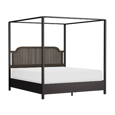Melanie Wood And Metal Canopy Bed Oiled Bronze - Hillsdale Furniture 14 Melanie Wood And Metal Canopy Bed Oiled Bronze - Hillsdale Furniture - Image 14