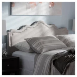 Nadeen Modern And Contemporary Fabric Headboard - Baxton Studio -Steve Silver Furniture Store GUEST e85ffd4d 04b9 4f5b 92d2 94f94066a1ae