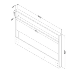 Full/Queen Kanagane Headboard With Shelf Pure White - South Shore -Steve Silver Furniture Store GUEST eda6646a 4057 49e6 9d0f 141dec52a807