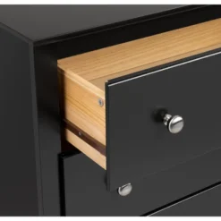 5 Drawer Dresser Black - Prepac -Steve Silver Furniture Store GUEST ee45a354 ccad 4a4d 984c 06d69f796823