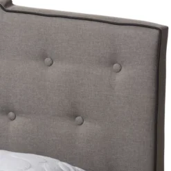 Vivienne Modern And Contemporary Fabric Upholstered Bed Light Gray - Baxton Studio -Steve Silver Furniture Store GUEST efb38a65 5358 4970 a869 857ecbfbc130