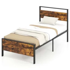 Costway Twin/Full/Queen/King Size Bed Frame With Wooden Headboard And Footboard Under-Bed Storage -Steve Silver Furniture Store GUEST f08e9992 d0c0 472f bc7f 116a03314e06