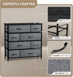Sorbus 8 Drawer Dresser Black 8 Sorbus 8 Drawer Dresser Black -Steve Silver Furniture Store GUEST f1877d03 cfd4 4dbe 8e97 df0fa748ba5f