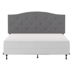 Full/Queen Provence Upholstered Arch Adjustable Tufted Headboard With Frame Glacier Gray Fabric - Hillsdale Furniture -Steve Silver Furniture Store GUEST f2773ec5 b242 444c 8dcf e829d46b1bf5