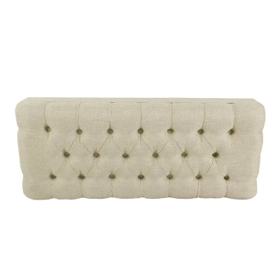 Classic Tufted Medium Bench - HomePop 3 Classic Tufted Medium Bench - HomePop - Image 3