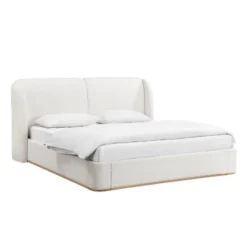 Queen/King Size Platform Bed Frame With Upholstered Headboard - ModernLuxe 19 Queen/King Size Platform Bed Frame With Upholstered Headboard - ModernLuxe -Steve Silver Furniture Store GUEST f4543705 2144 4020 9444 8e912cd14bf6