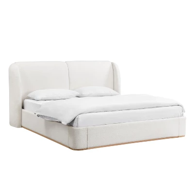 Queen/King Size Platform Bed Frame With Upholstered Headboard - ModernLuxe 6 Queen/King Size Platform Bed Frame With Upholstered Headboard - ModernLuxe - Image 6