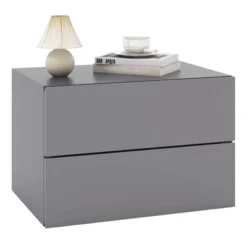 Costway 1/2 PCS Floating Nightstand With Drawer Storage Modern Floating Bedroom Shelf Gray -Steve Silver Furniture Store GUEST f4e6322d 7868 498f 87ea 70d18ce33de4
