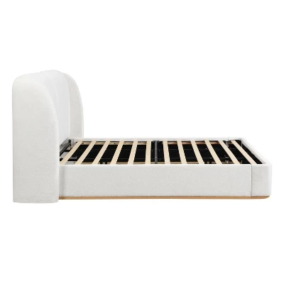 Queen/King Size Platform Bed Frame With Upholstered Headboard - ModernLuxe 10 Queen/King Size Platform Bed Frame With Upholstered Headboard - ModernLuxe - Image 10